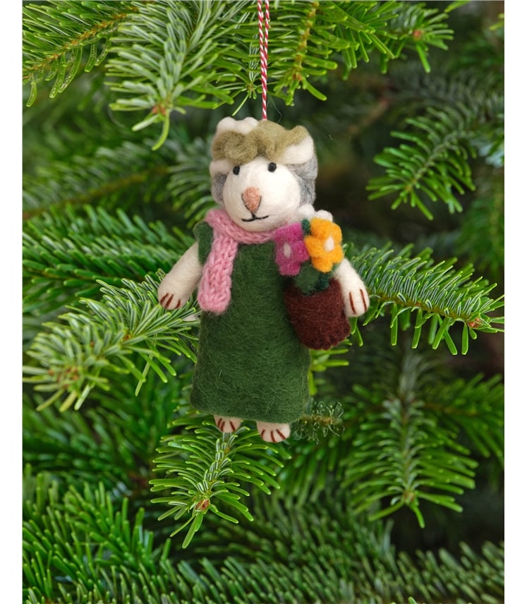 Grandma Sheep Christmas Decoration